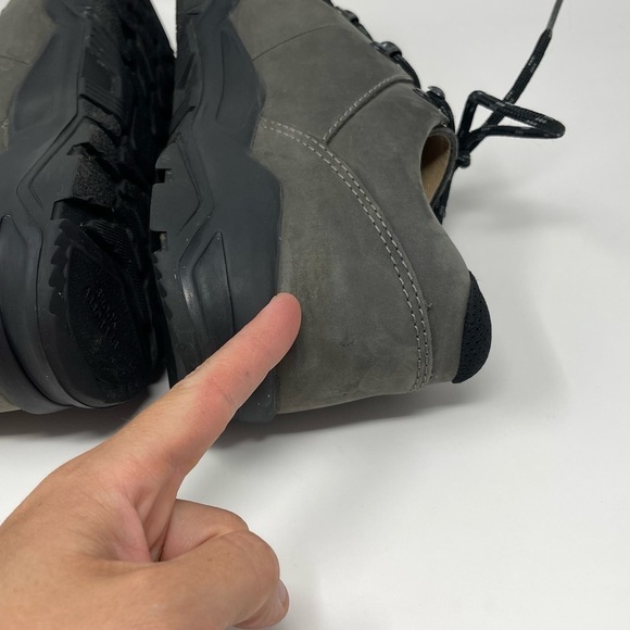 Finn Comfort Eppan Womens Hiking Walking Shoes Lace Up Leather Gray - Picture 10 of 10